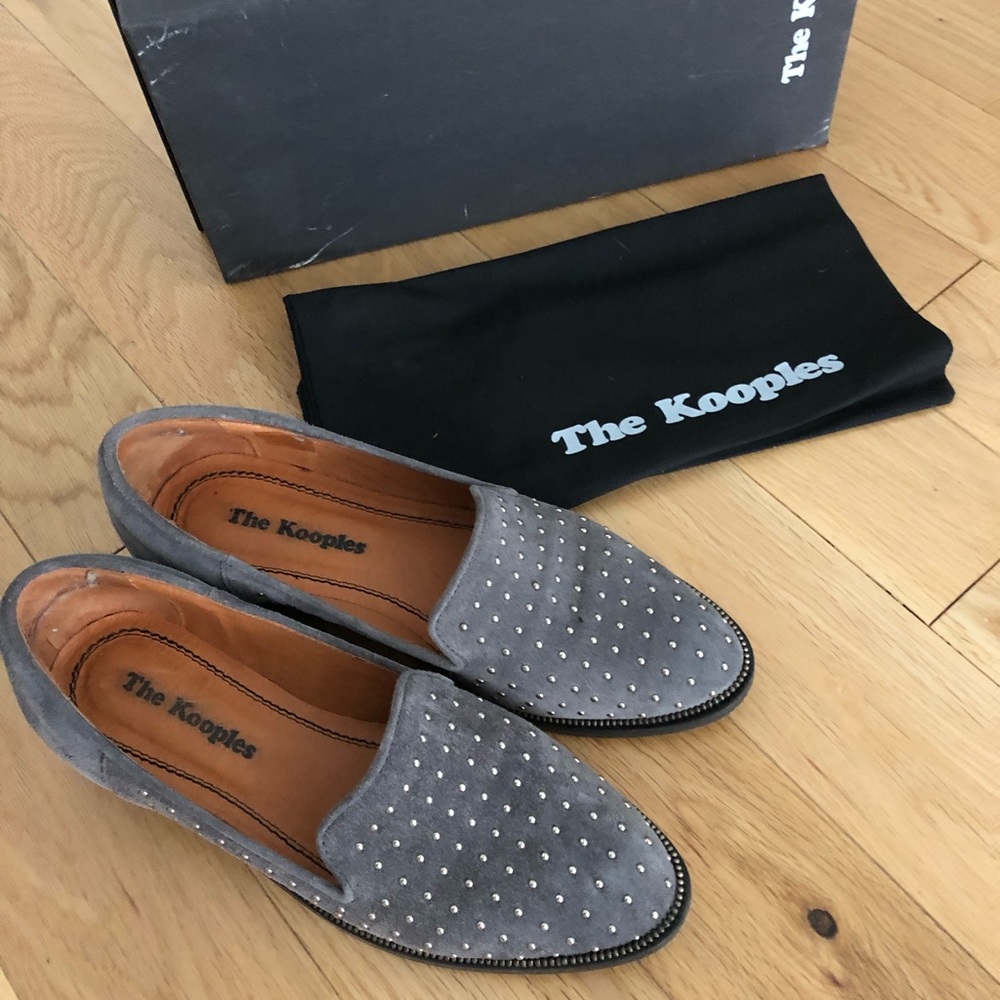 The Kooples studded gray flats